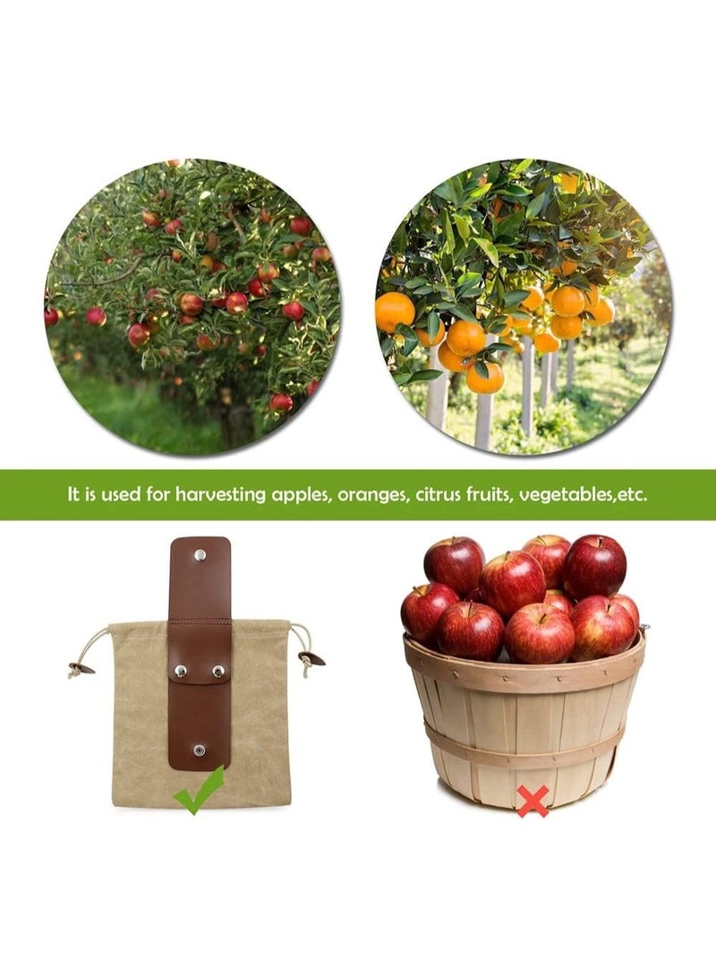 Foraging bag, waxed canvas foldable outdoor camping foraging bag, mushroom storage waterproof leather jungle craft belt, brown travel camping hiking bag (bag only) ﻿ - Image 3